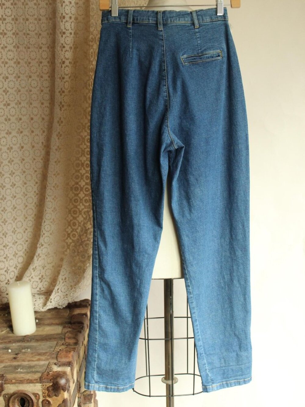 Vintage 1980s 1990s Mom Jeans, Sag Harbor High Waisted Denim Pants, Size 8 - Picture 11 of 12